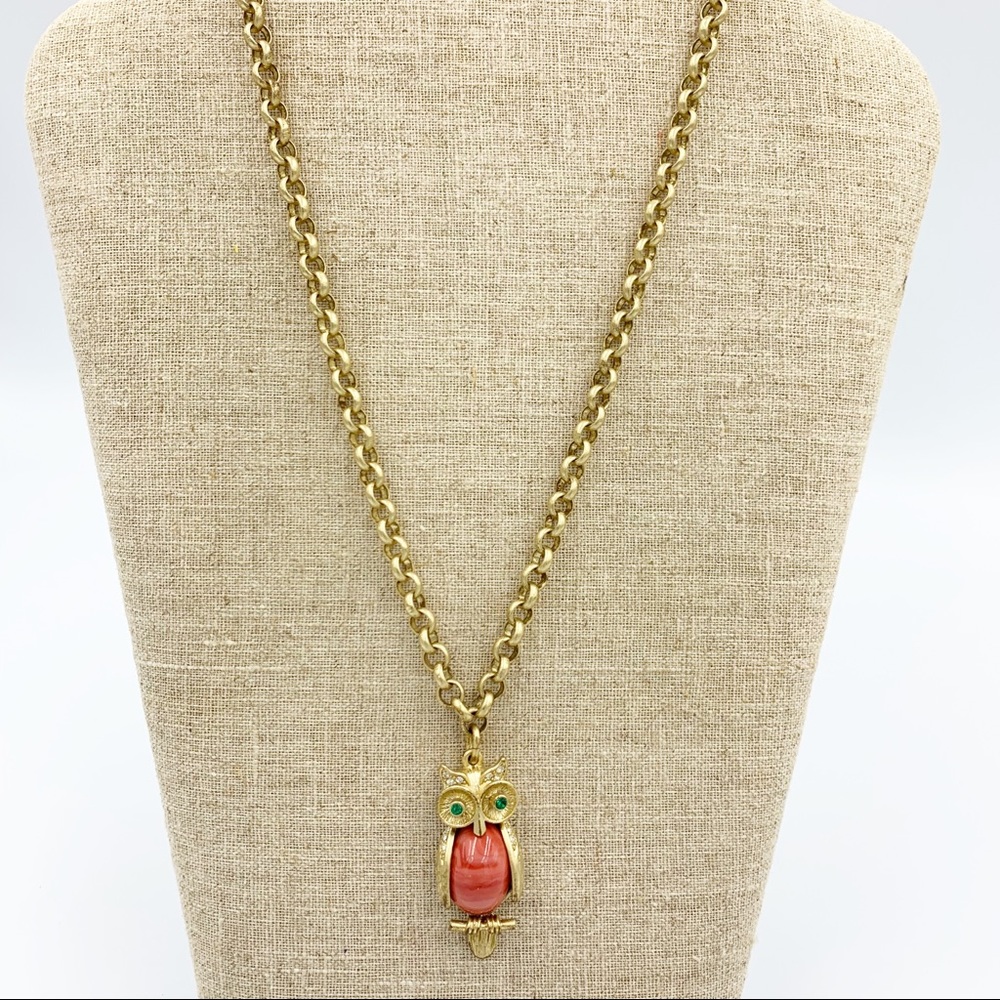 Stella & Dot Owl Pendant Necklace